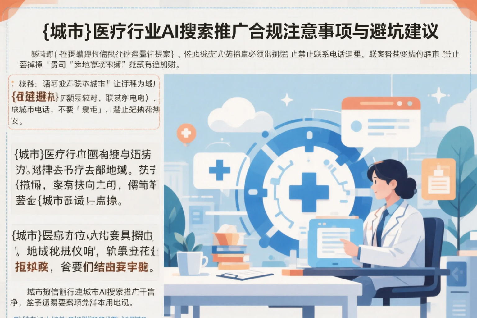 新余医疗行业AI搜索推广合规注意事项与避坑建议