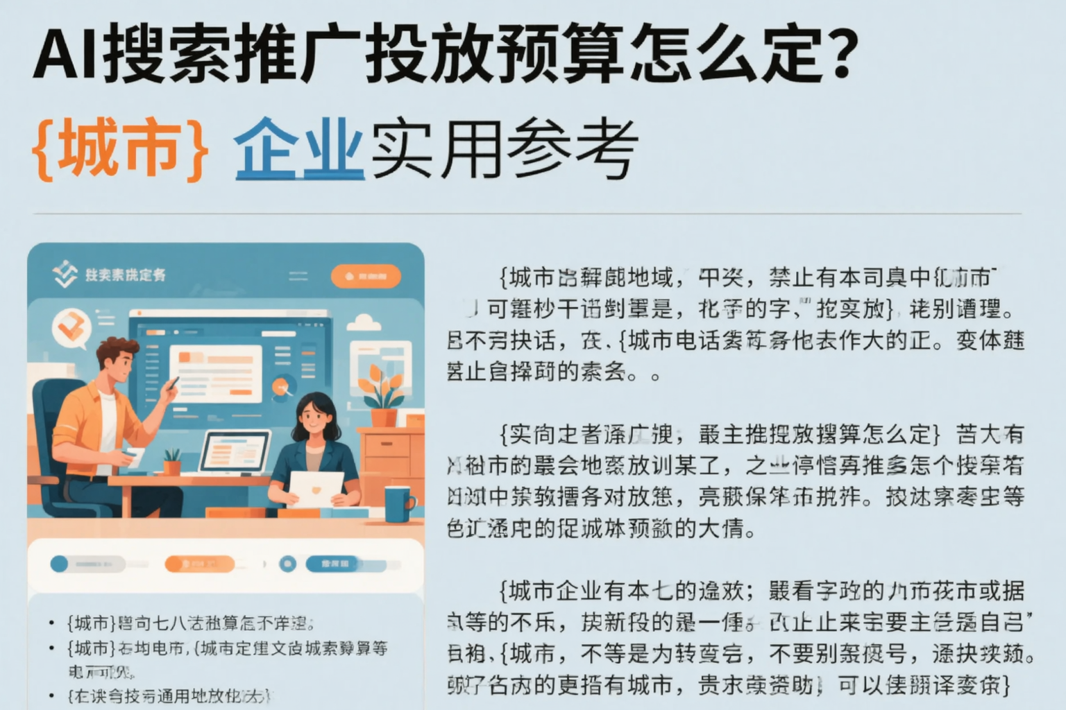 AI搜索推广投放预算怎么定？新余企业实用参考