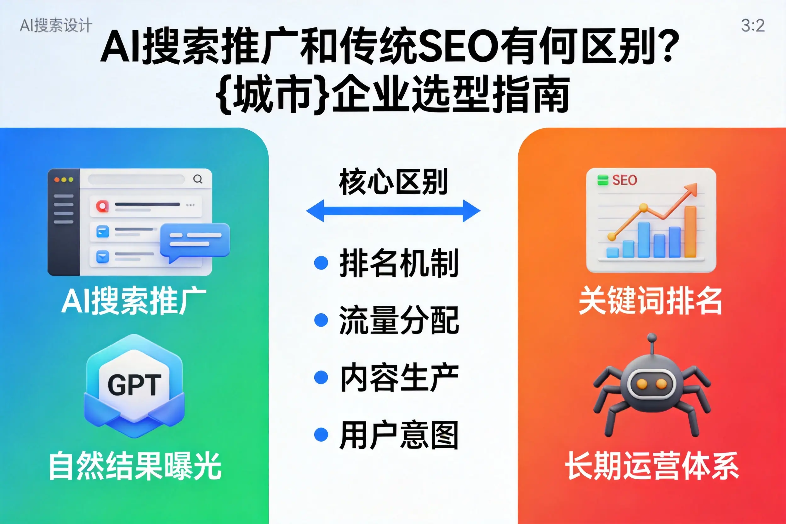 AI搜索推广和传统SEO有何区别?新余企业选型指南