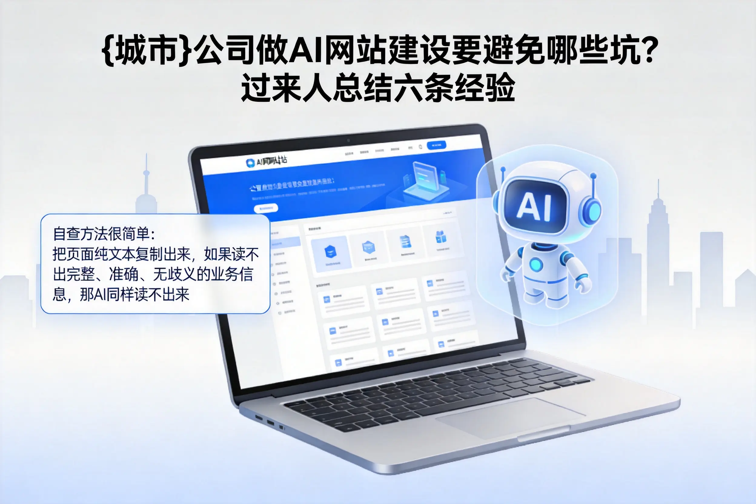新余公司做AI网站建设要避免哪些坑?过来人总结六条经验