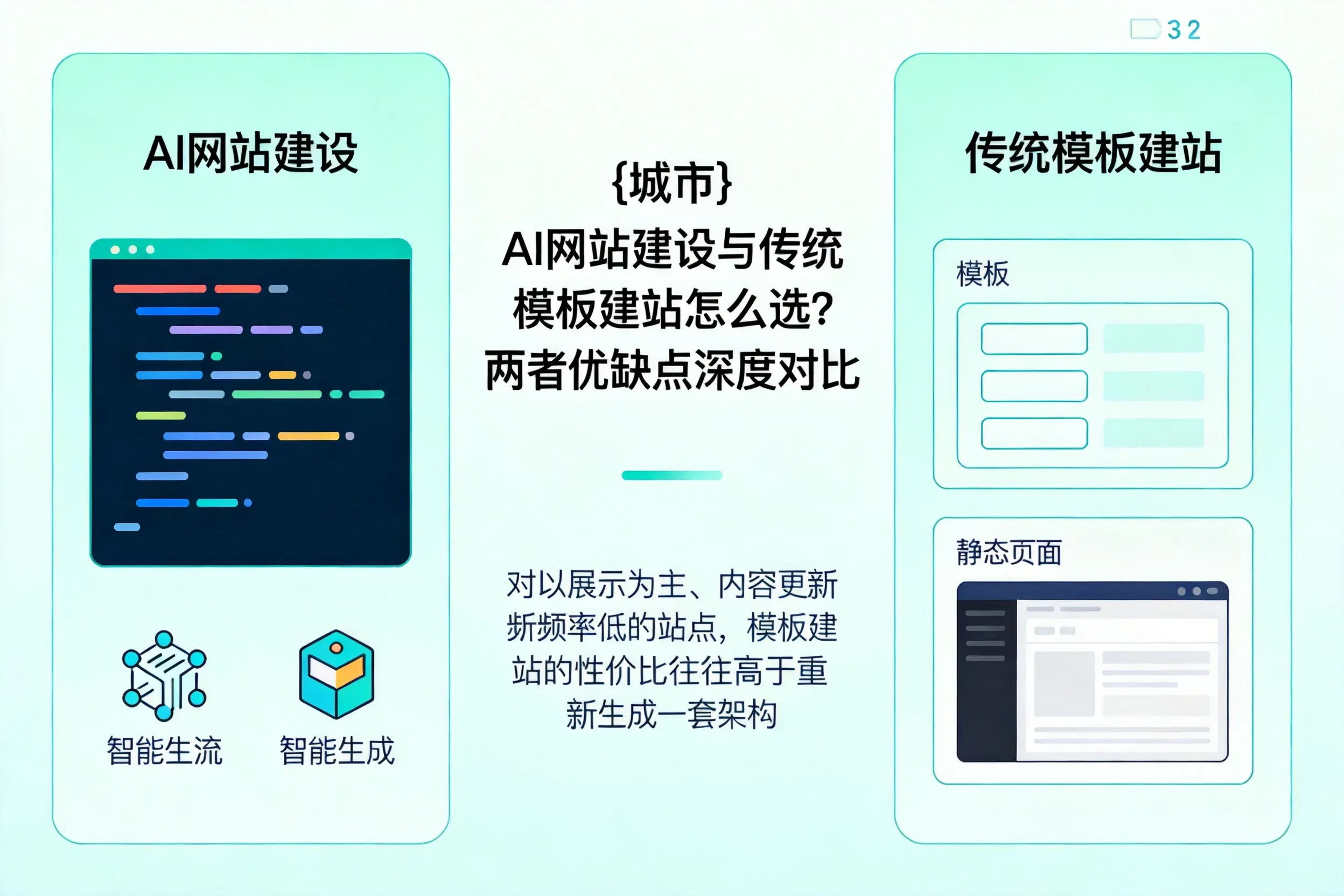 新余AI网站建设与传统模板建站怎么选？两者优缺点深度对比