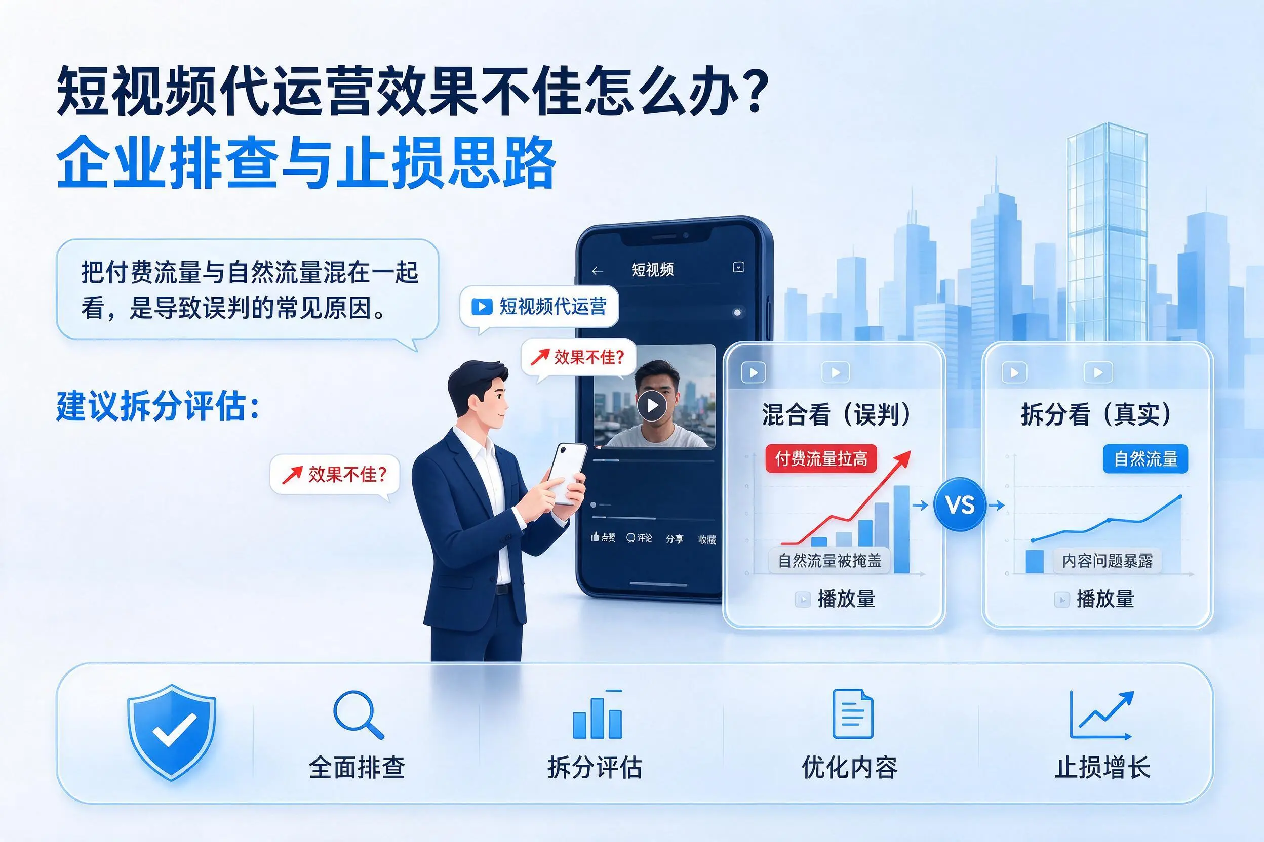 短视频代运营效果不佳怎么办？新余企业排查与止损思路