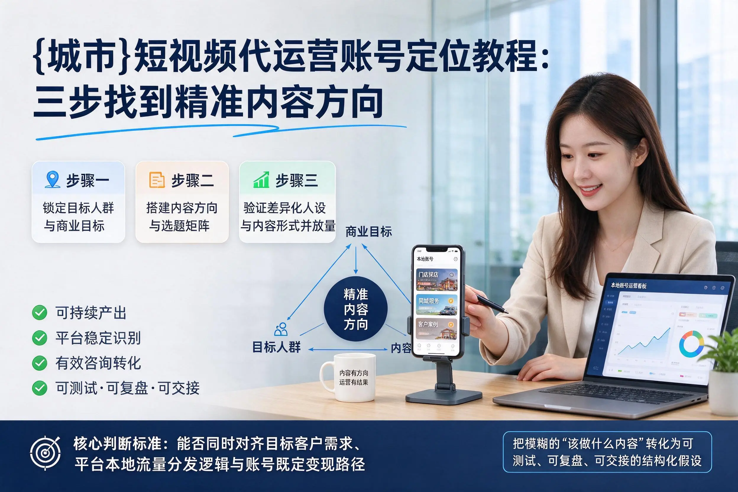 新余短视频代运营账号定位教程：三步找到精准内容方向