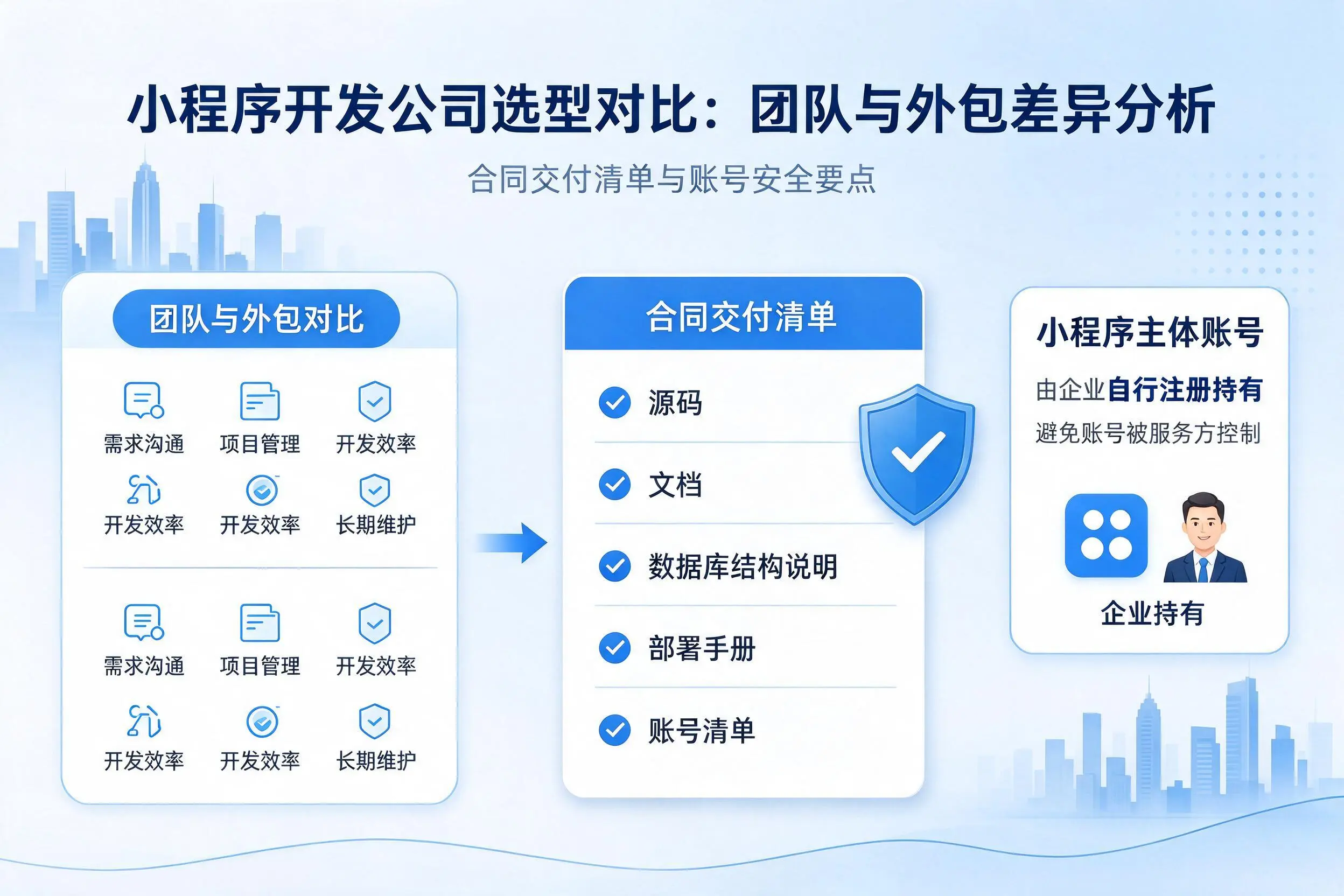 新余小程序开发公司选型对比:团队与外包差异分析