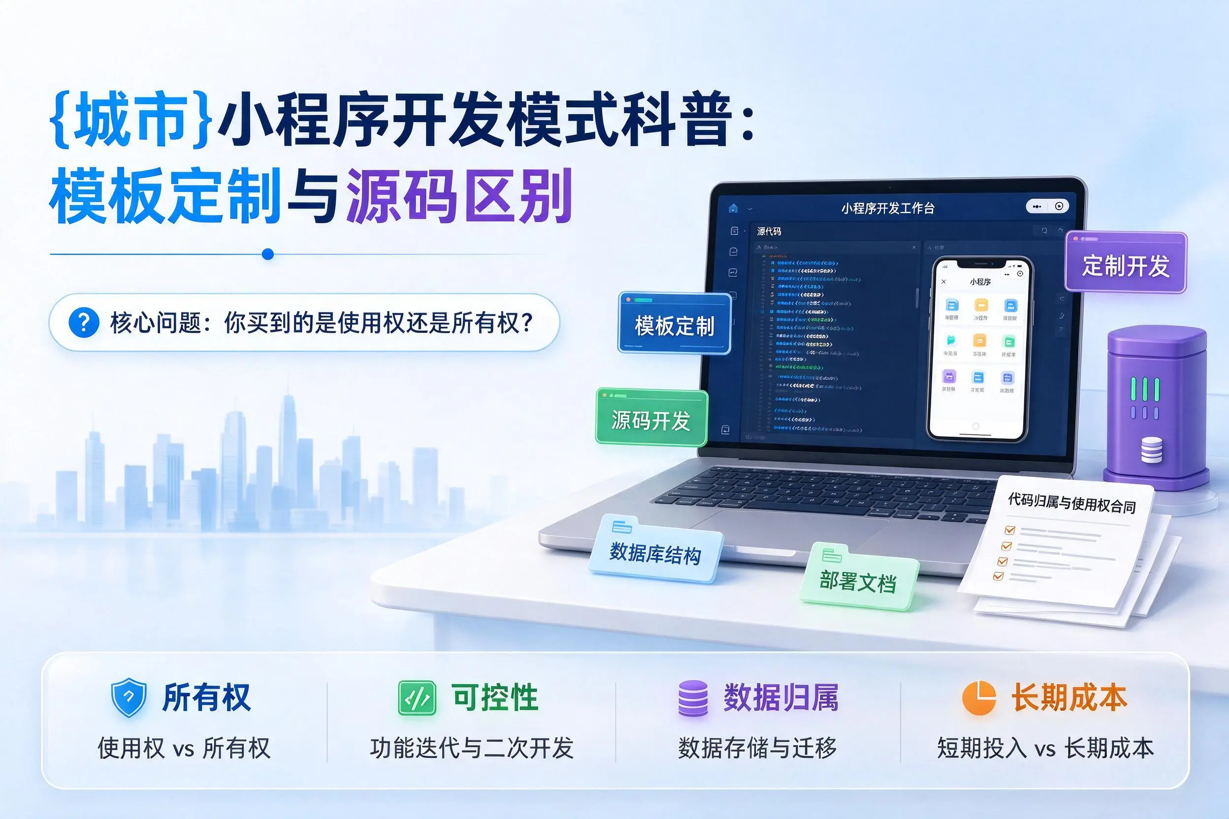 新余小程序开发模式科普：模板定制与源码区别