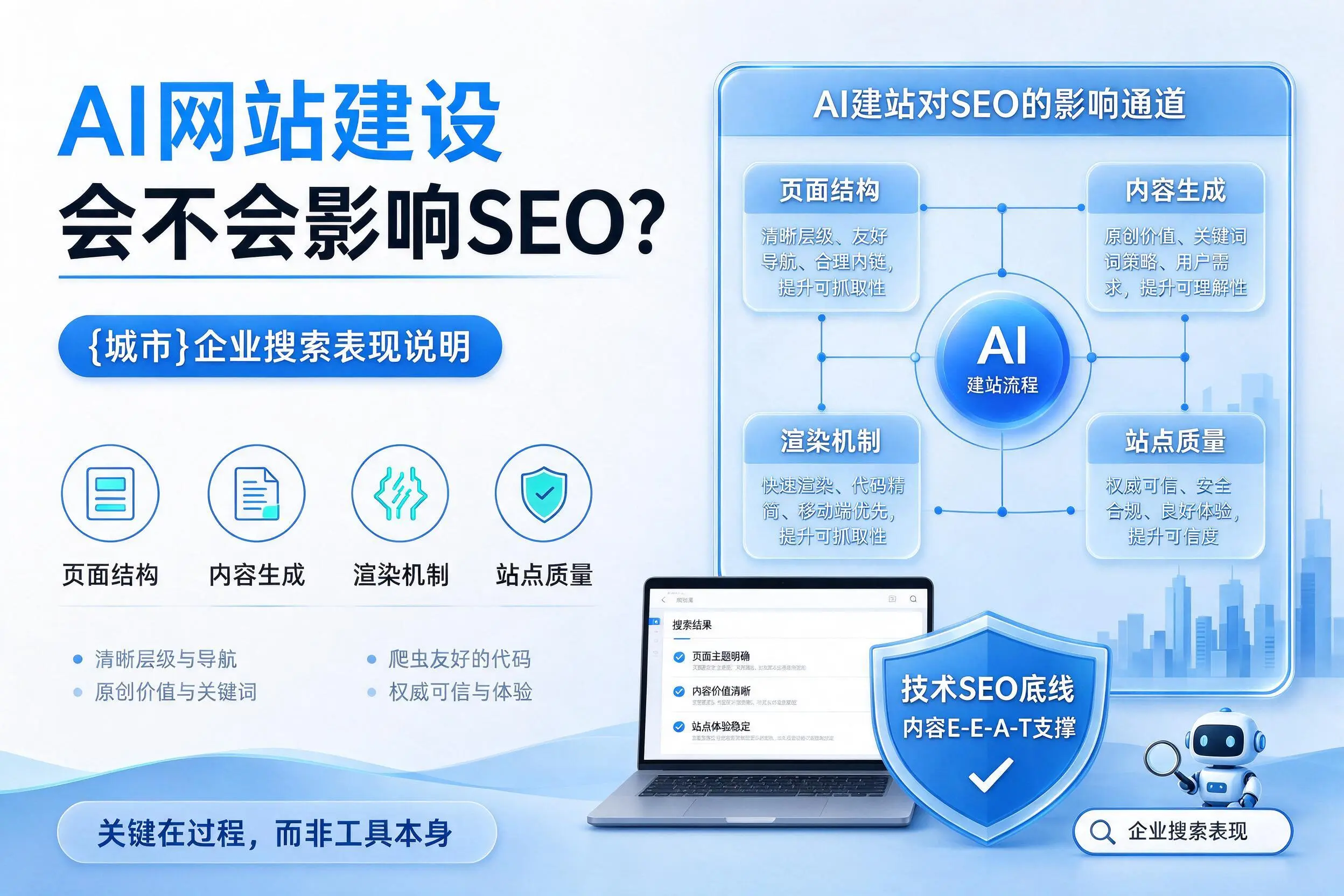 AI网站建设会不会影响SEO？新余企业搜索表现说明