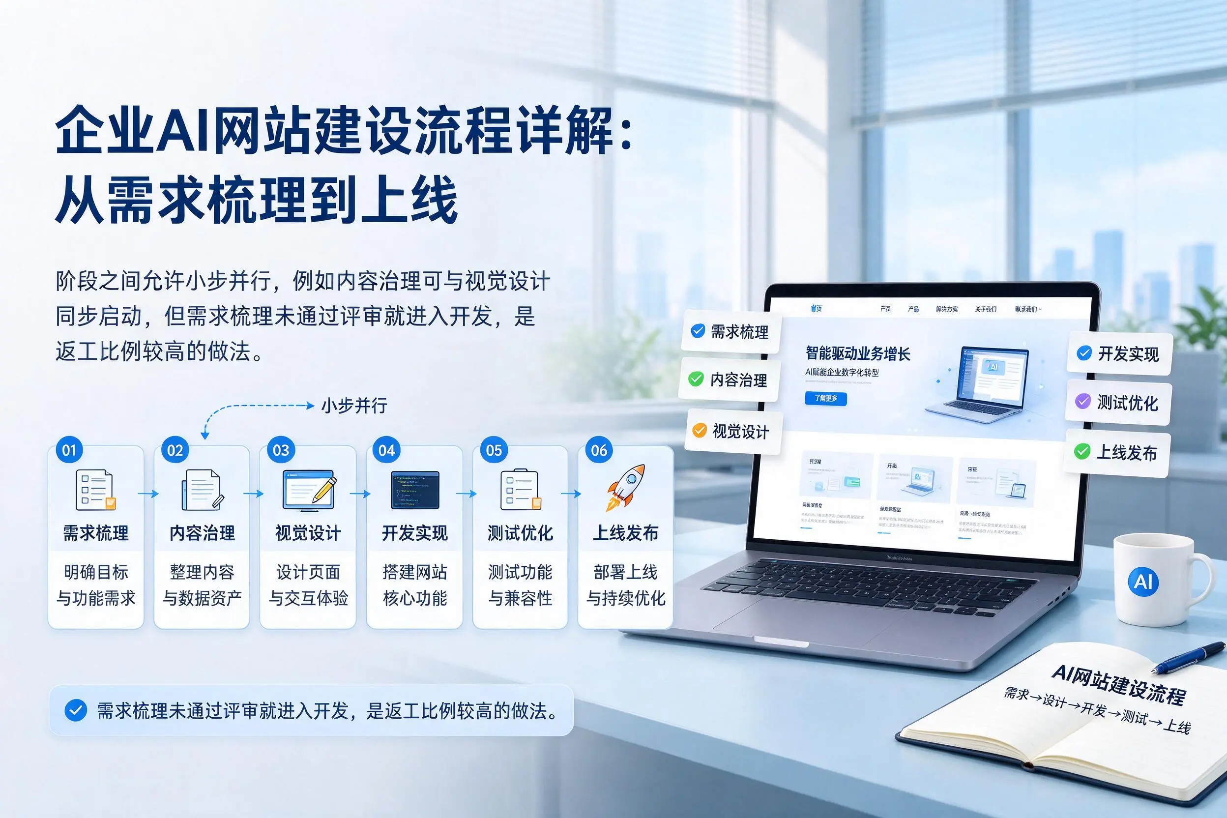 新余企业AI网站建设流程详解：从需求梳理到上线