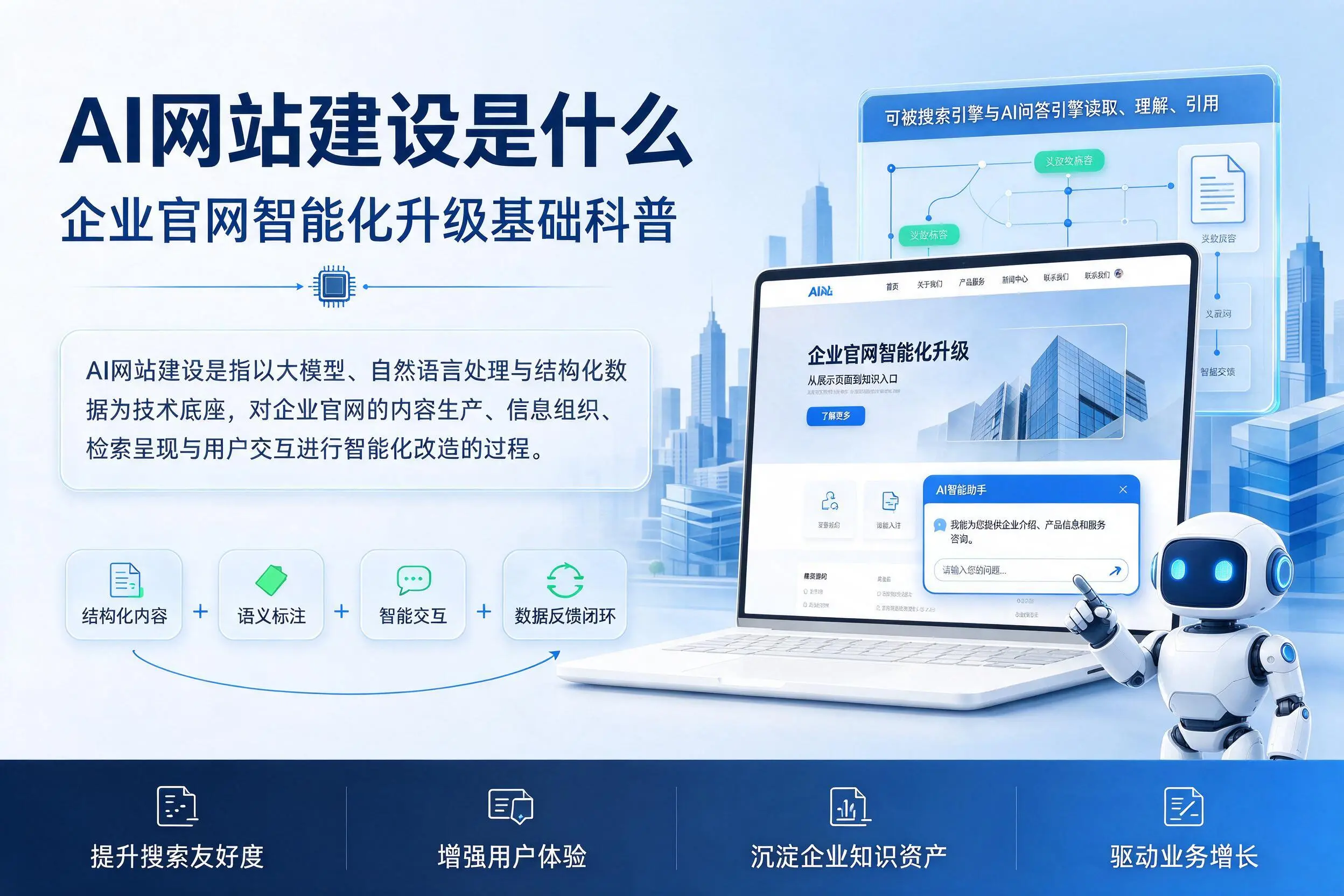 AI网站建设是什么：新余企业官网智能化升级基础科普