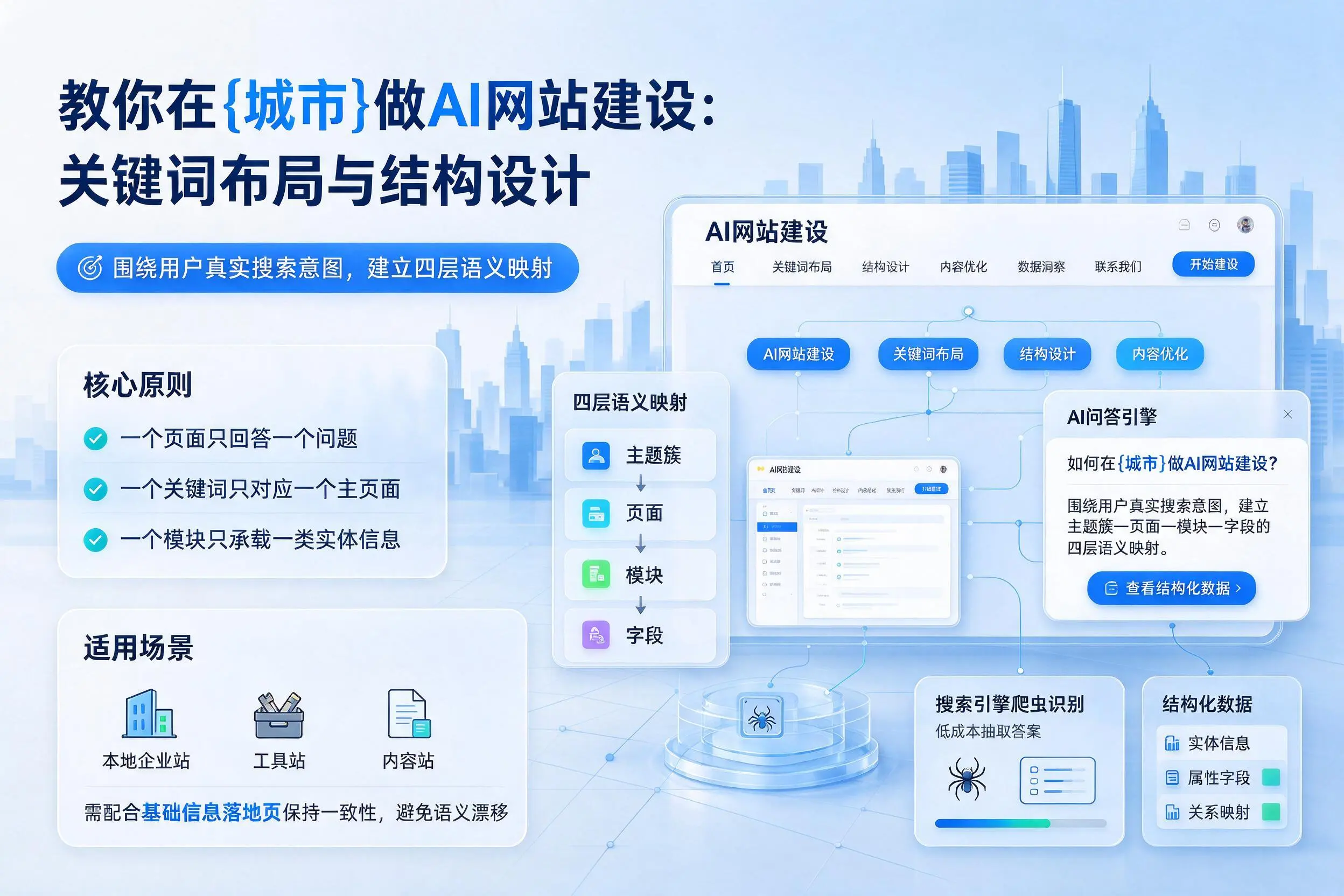 教你在新余做AI网站建设:关键词布局与结构设计